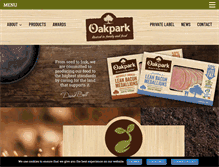 Tablet Screenshot of oakparkfoods.ie